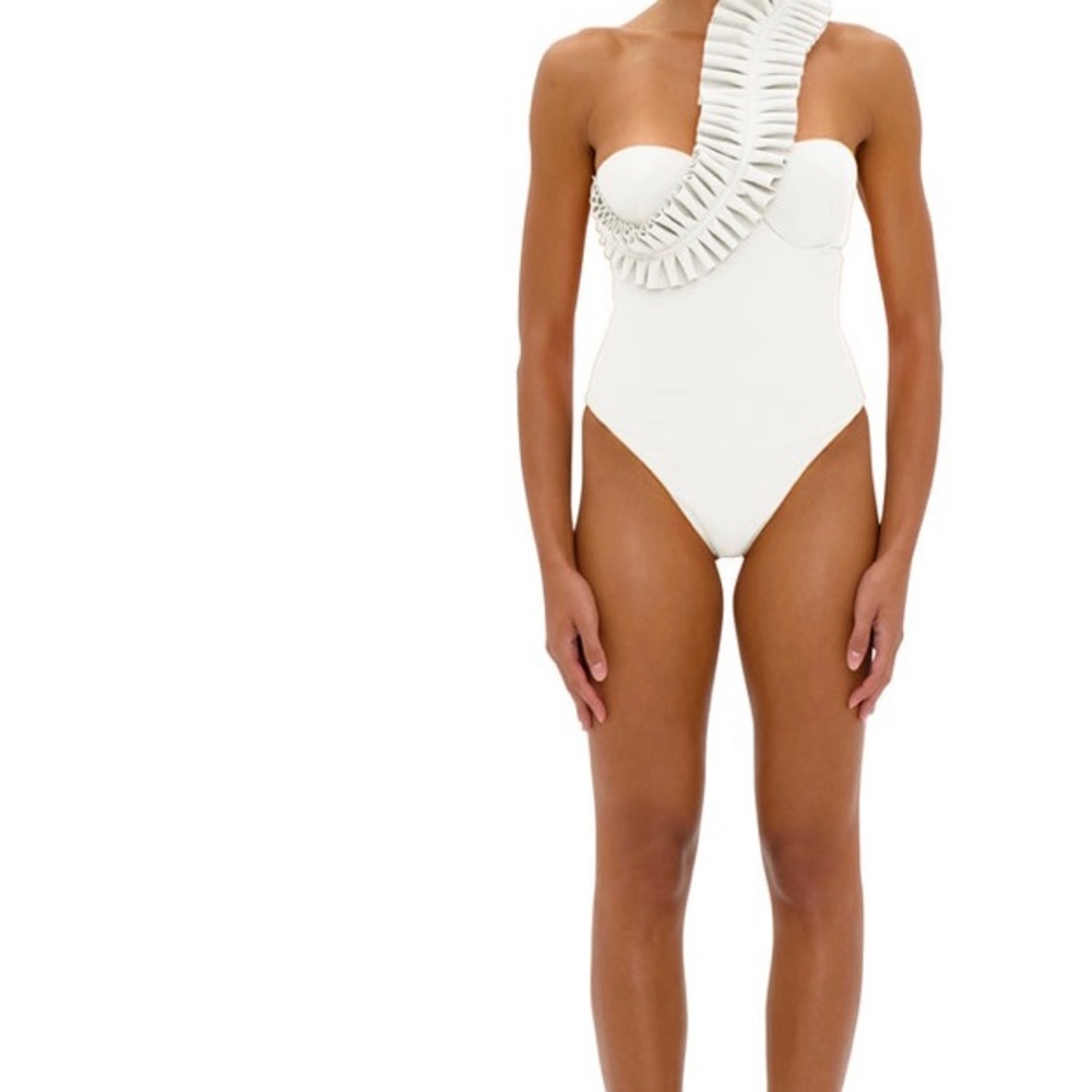 White one piece bikini, never worn, tags still on